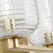 Drew & Jonathan Lochdale 3 Light 24.25 inch Satin Brass Vanity Light Wall Light, Large