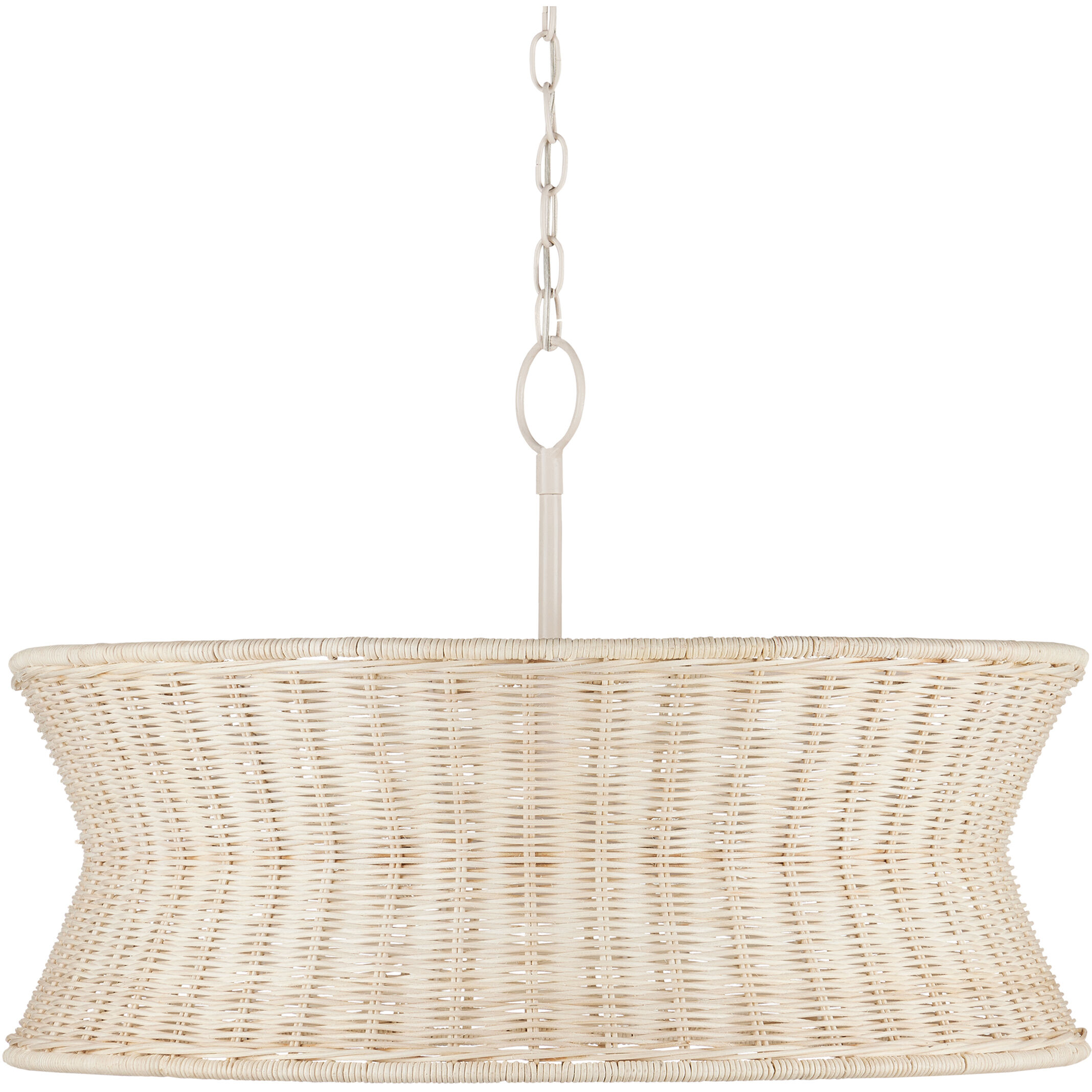 Phebe 4 Light 28.5 inch Bleached Natural and Vanilla Chandelier Ceiling Light