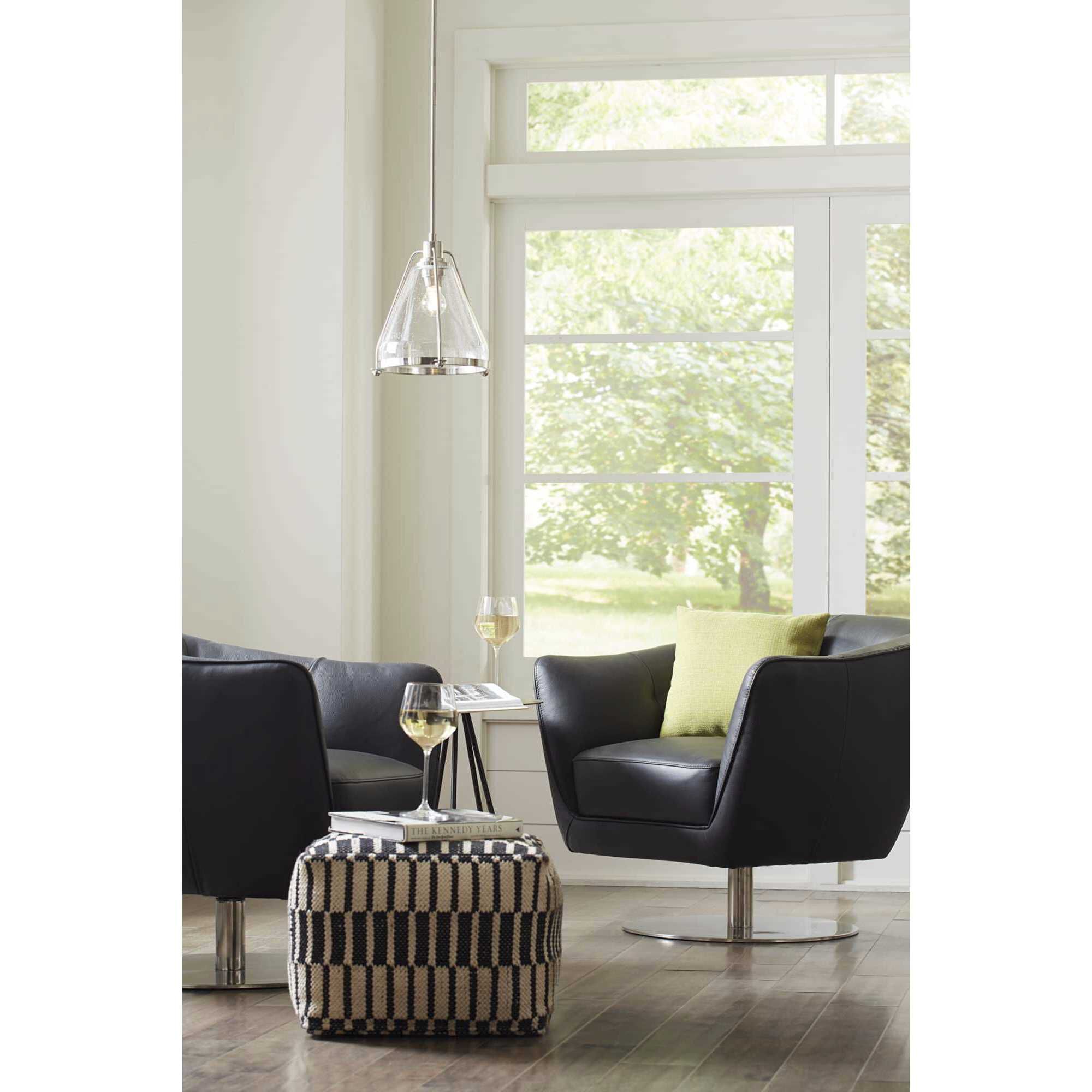 Range 1 Light Polished Nickel Pendant Ceiling Light