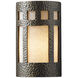 Ambiance Cylinder LED 8 inch Vanilla Gloss ADA Wall Sconce Wall Light in 2000 Lm LED, Mica, Large