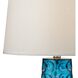 Hammered Glass 27 inch 150 watt Blue Table Lamp Portable Light in Incandescent, 3-Way