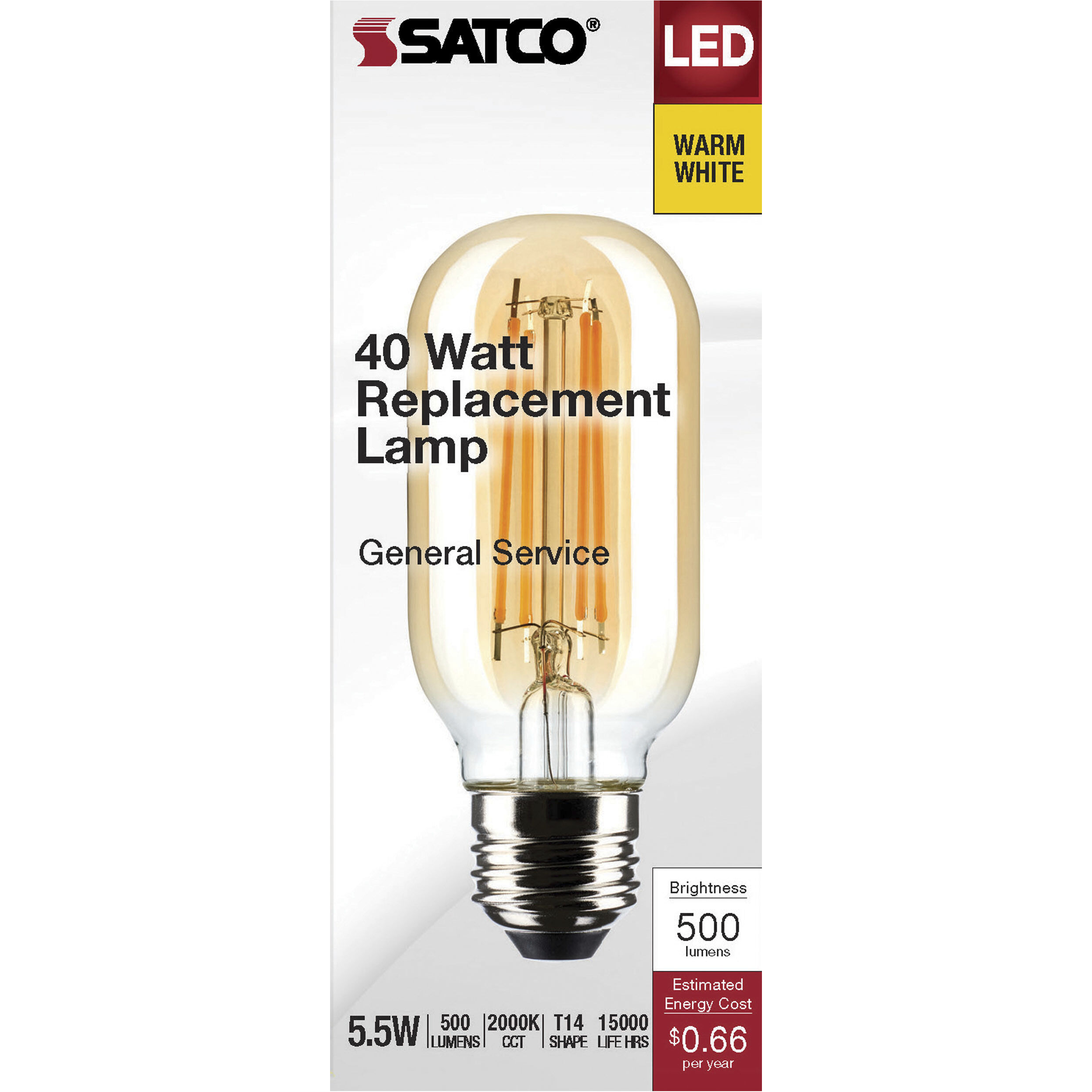 Tube LED 5.5 watt 120 2000K LED Filament, LED Filament