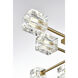 Lyra 8 Light 32 inch Satin Gold Flush Mount Ceiling Light