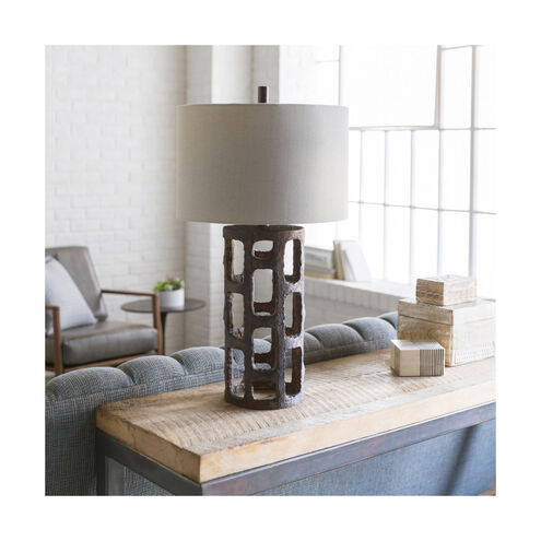 Egerton 28.5 inch 100 watt Bronze Table Lamp Portable Light