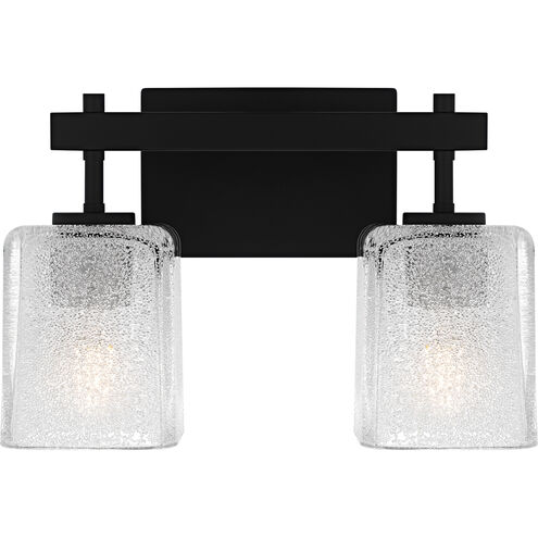 Brenthouse 2 Light 13.5 inch Matte Black Bath Light Wall Light, Medium