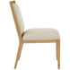 Santos Sea Sand and Satin Brass and Liller Malt Side Chair
