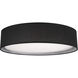 Dalton LED 16 inch Black Flush Mount Ceiling Light