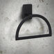 Archer 7 inch Matte Black Towel Ring