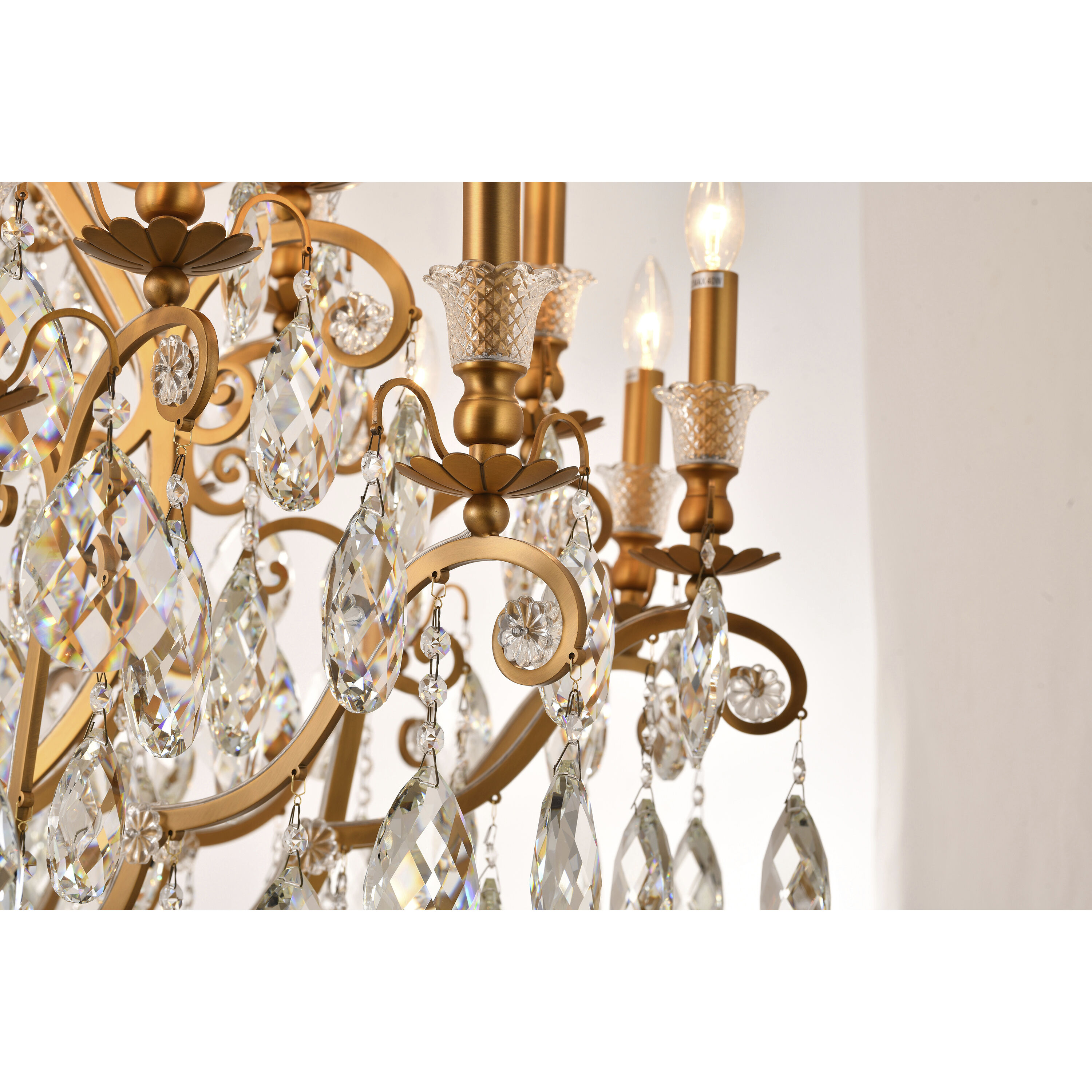 Canada 24 Light 43 inch Brass Chandelier Ceiling Light