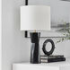 Drew & Jonathan Fernwood 26.5 inch 9.00 watt Gloss Black Table Lamp Portable Light