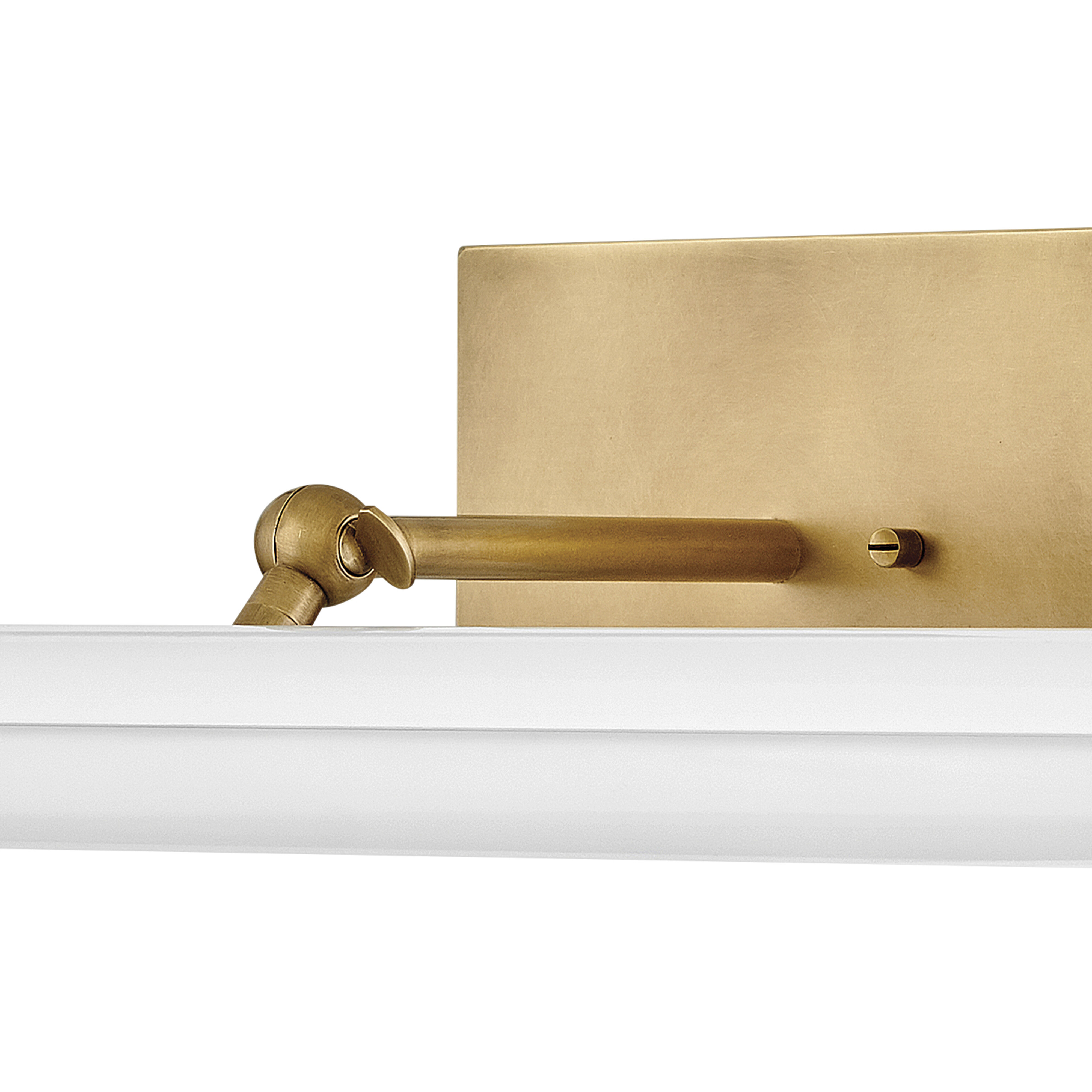 Regis LED 24.5 inch Heritage Brass with Gloss White Sconce Wall Light