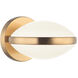 Chatoyant Wall Sconce Wall Light in Aged Gold Brass