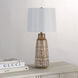 Tereva 27 inch 100.00 watt Taupe and Off-White Table Lamp Portable Light