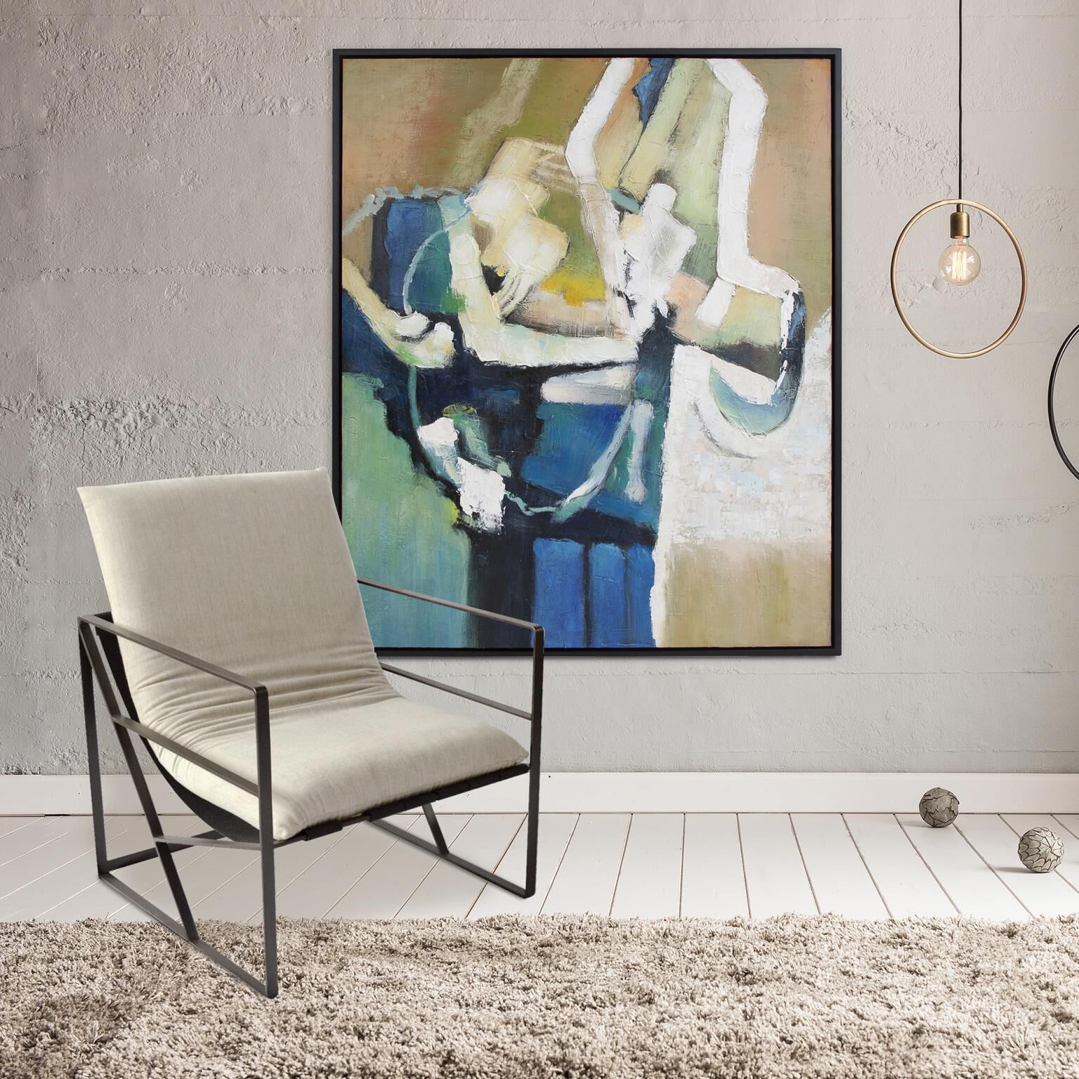 The Sword of Avignon 49.75 X 41.5 inch Hand Painted Original Art