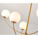 Canada 6 Light 37 inch Brass Chandelier Ceiling Light