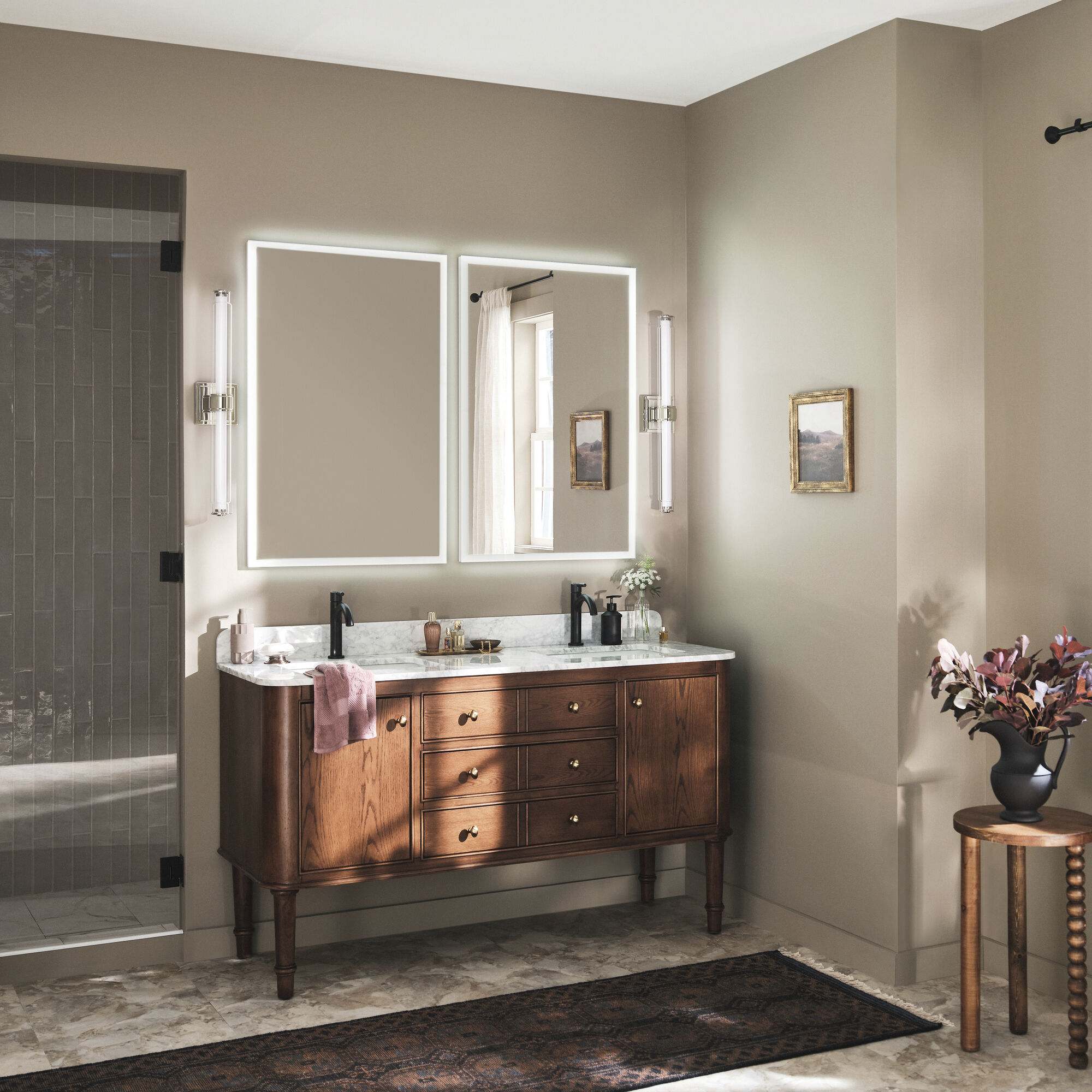 Laurene LED 26.5 inch Polished Nickel Linear Bath Bar Wall Light, Medium