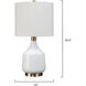 Amelia 24.5 inch 100.00 watt White Table Lamp Portable Light