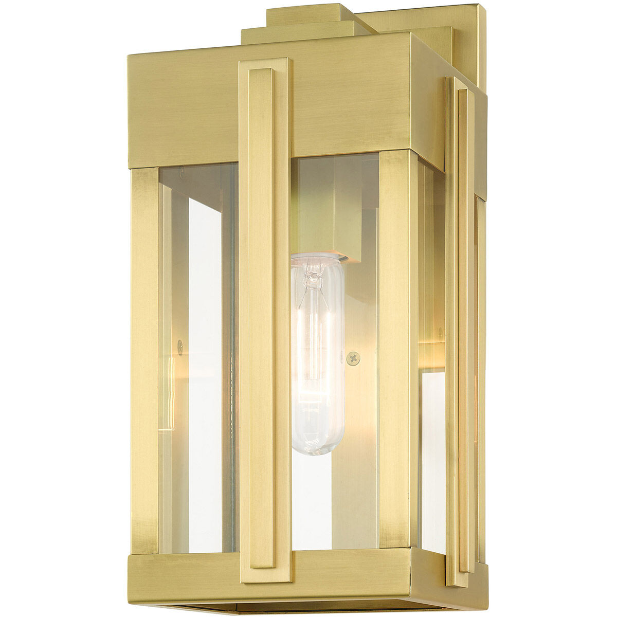 Lexington 1 Light 13 inch Natural Brass Outdoor Wall Lantern