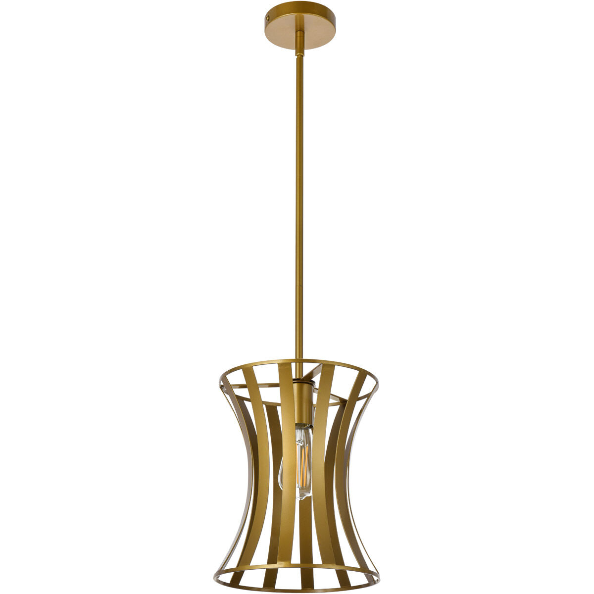 Lily 1 Light 10 inch Brass Pendant Ceiling Light