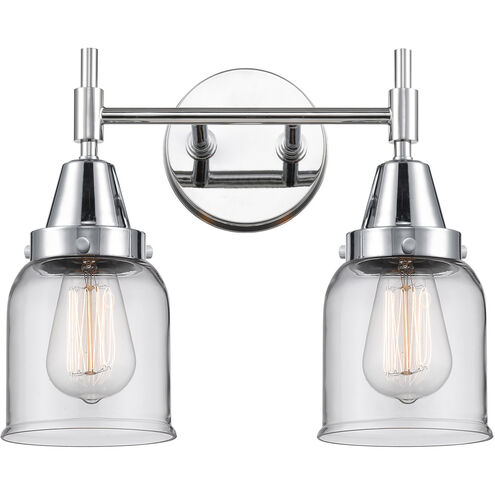 Caden 2 Light 14 inch Polished Chrome Bath Vanity Light Wall Light in Clear Glass
