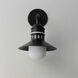 Admiralty 1 Light 14.5 inch Black Outdoor Wall Mount