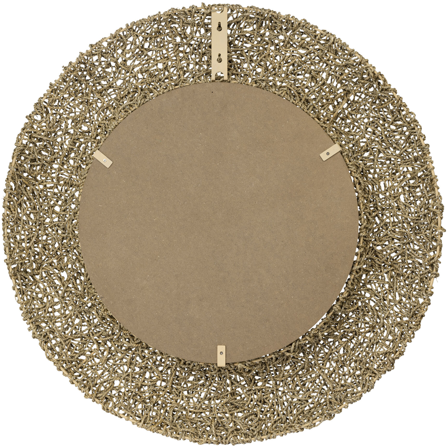 Tangled 33 inch Natural Rope Wall Mirror