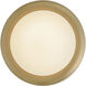 Noa 1 Light 8 inch Lacquered Brass Convertible Flush Mount Ceiling Light
