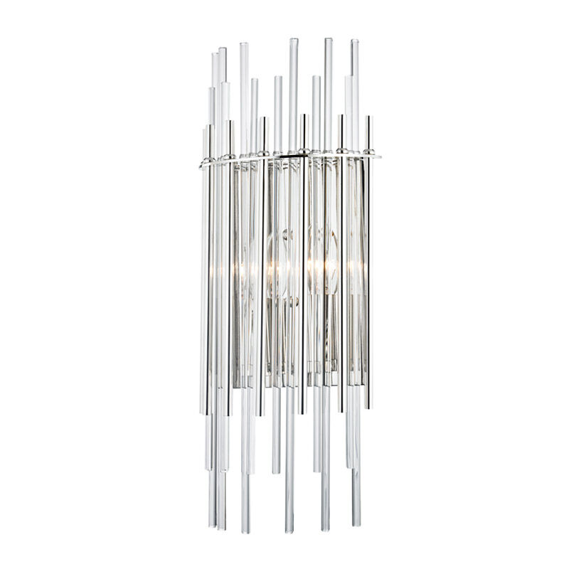 Wallis 2 Light 8 inch Polished Nickel ADA Wall Sconce Wall Light