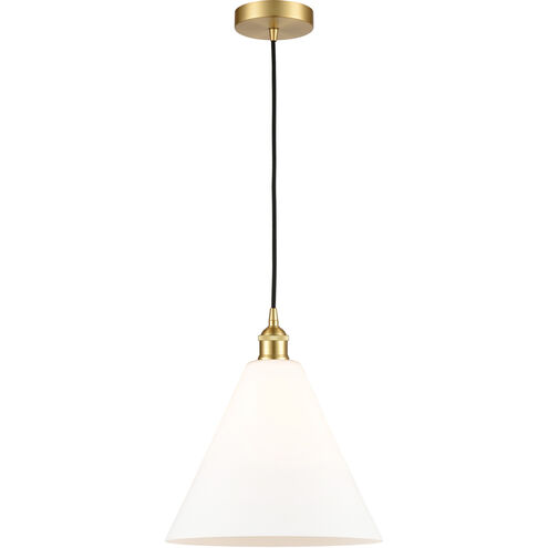 Berkshire 1 Light 12 inch Satin Gold Mini Pendant Ceiling Light