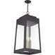 Oslo 4 Light 13.75 inch Bronze with Antique Brass Candles Outdoor Pendant Lantern