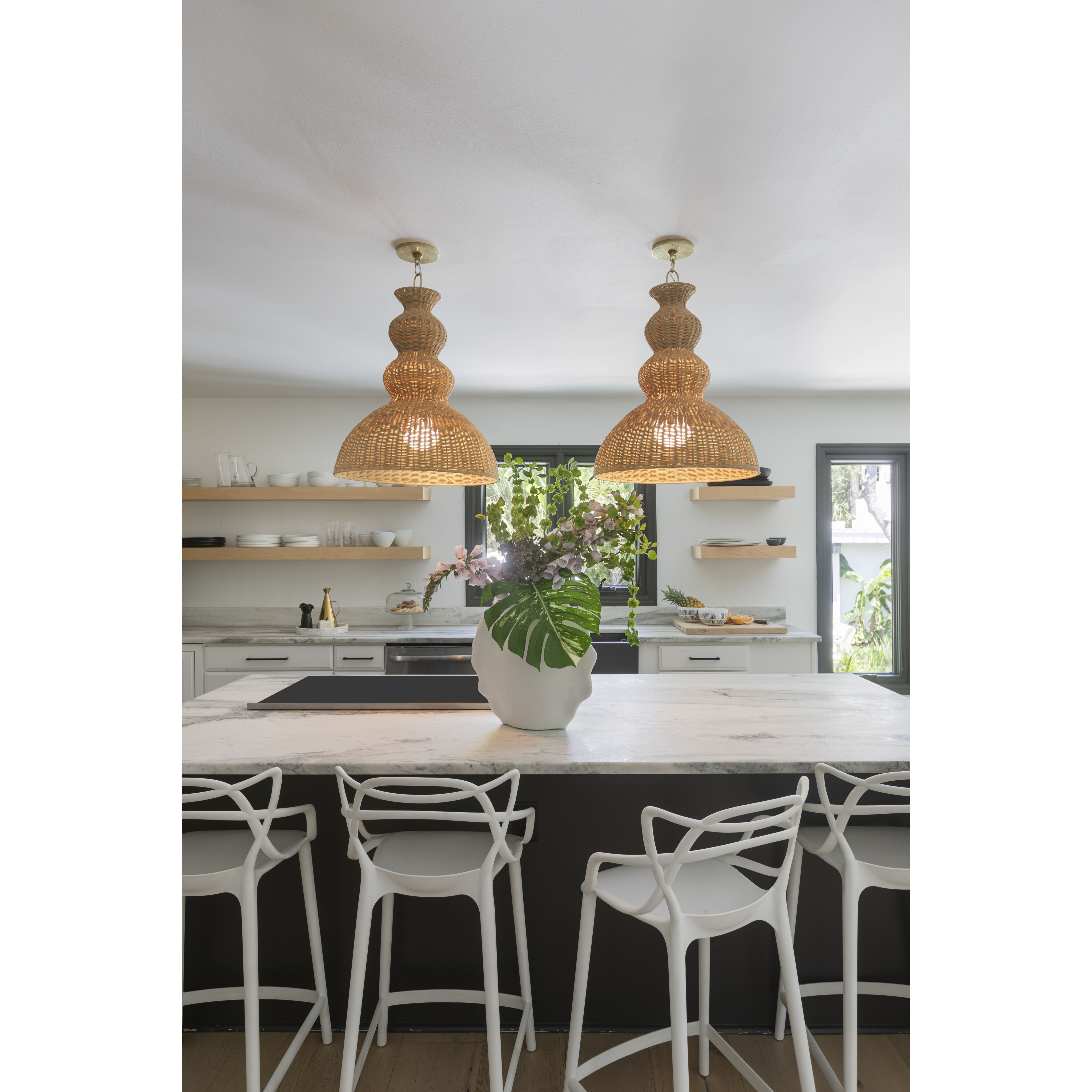 Mayla 1 Light 21.25 inch Aged Brass Pendant Ceiling Light