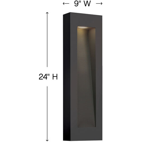 Luna LED 24 inch Bronze Outdoor Wall Mount Lantern, Medium