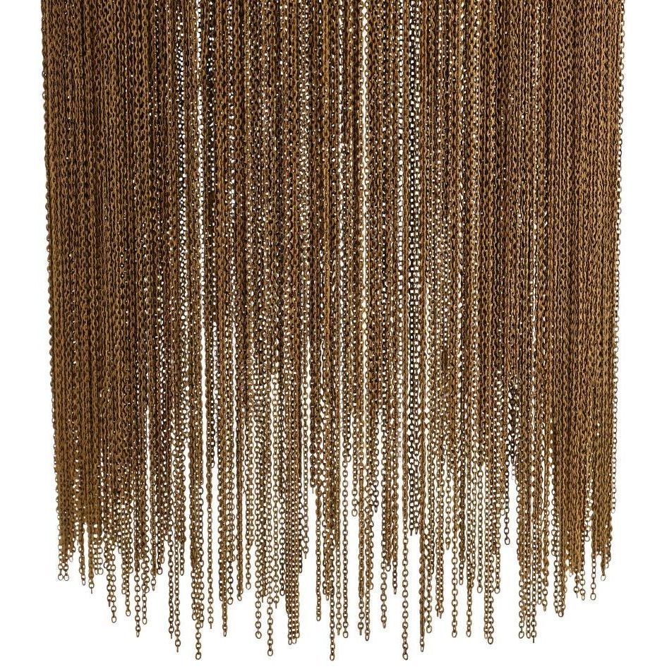 Fatima 1 Light 10 inch Vintage Brass Pendant Ceiling Light