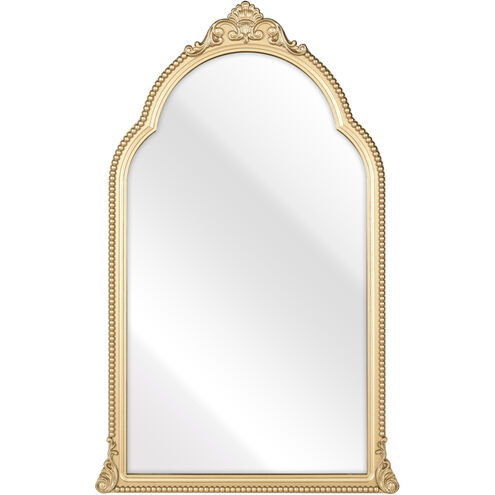 Loni 33.75 X 20.75 inch Gold with Clear Wall Mirror