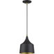 Bolita 8 inch Bronze with Antique Brass Accents LED Pendant Ceiling Light