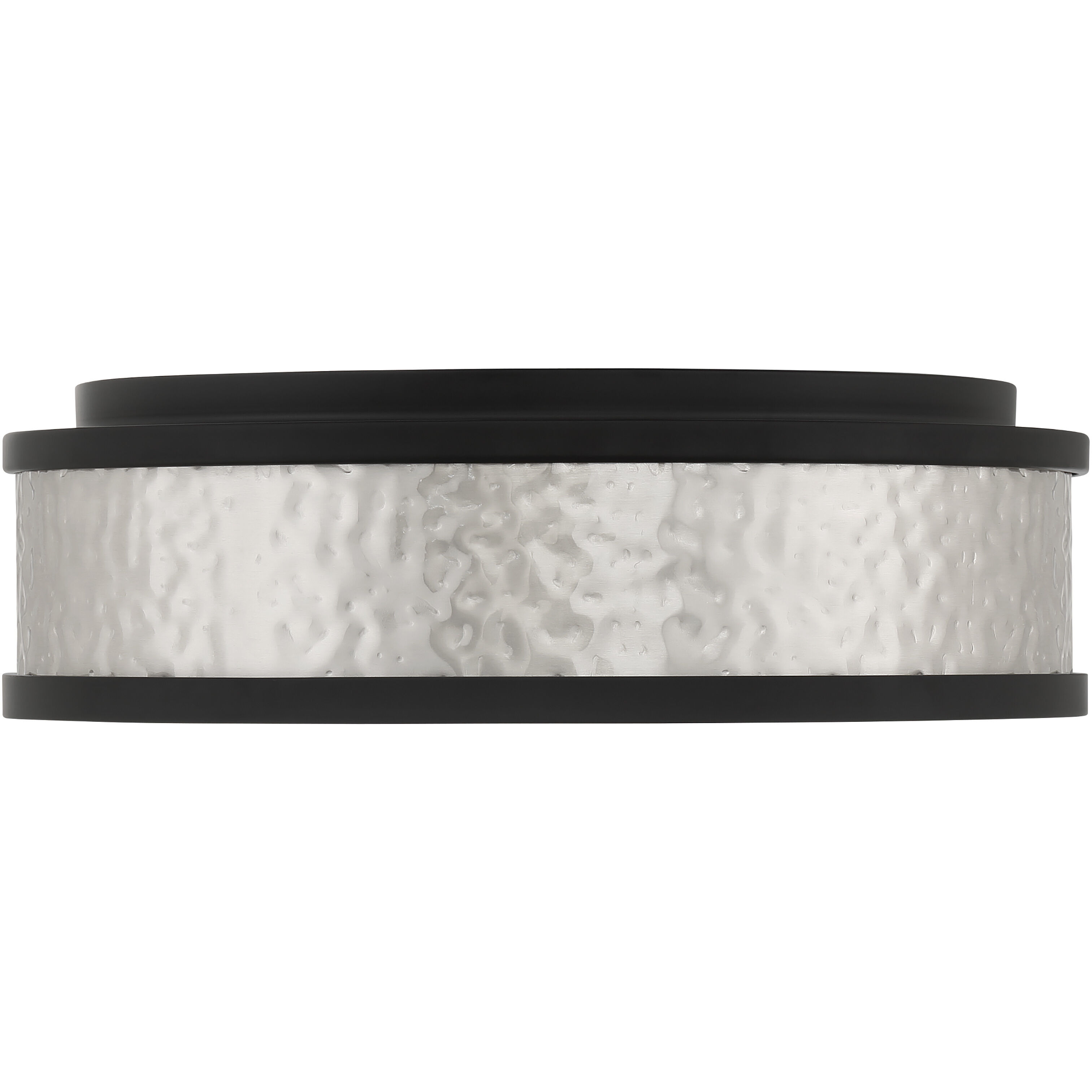 MinLav LED 12 inch Coal / Brushed Nickel Flush Mount Ceiling Light