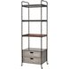 Whitepark Bay 68.9 X 23 X 18.11 inch Galvanized with Natural Shelf