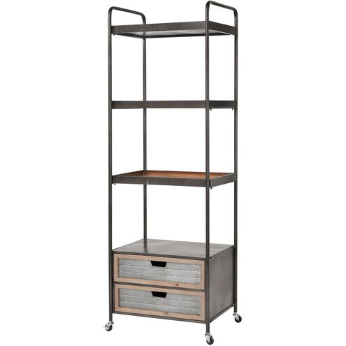 Whitepark Bay 68.9 X 23 X 18.11 inch Galvanized with Natural Shelf