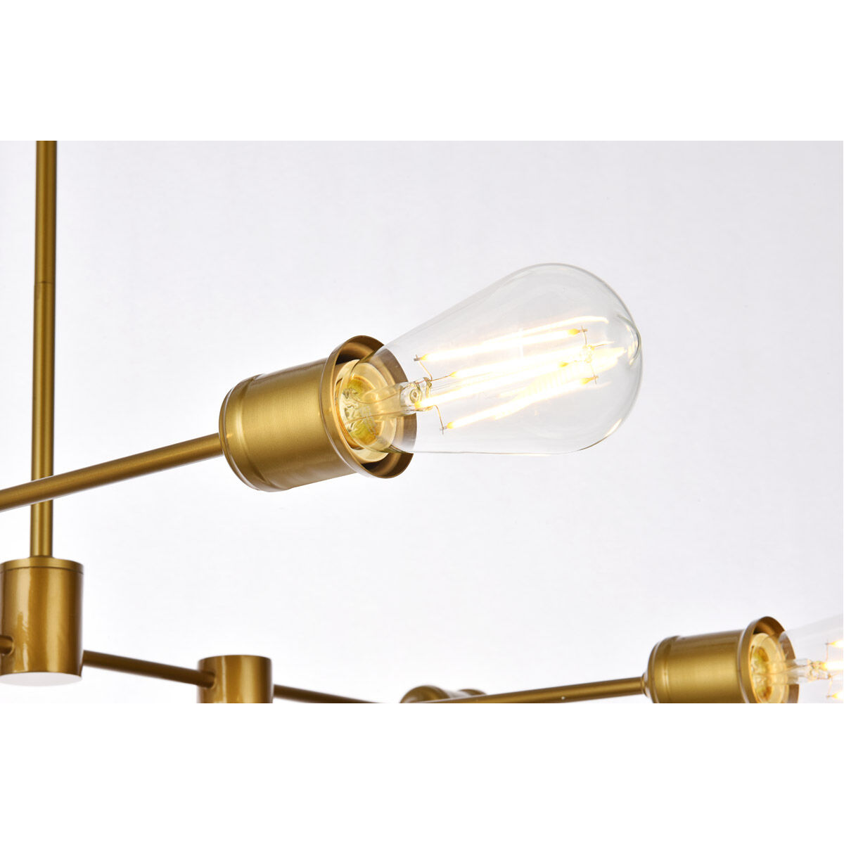 Xavier 6 Light 31 inch Brass Pendant Ceiling Light