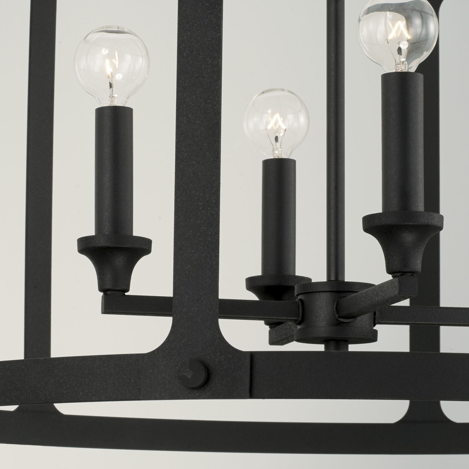 Brennen 4 Light 25 inch Black Iron Pendant Ceiling Light