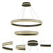 Aurora LED 32 inch Black Dining Chandelier Ceiling Light