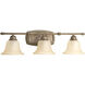 Spirit 3 Light 27.5 inch Pebbles Vanity Light Wall Light