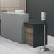 Luxe Satin Nickel Floor Standing Touchless Hand Sanitizer Dispenser
