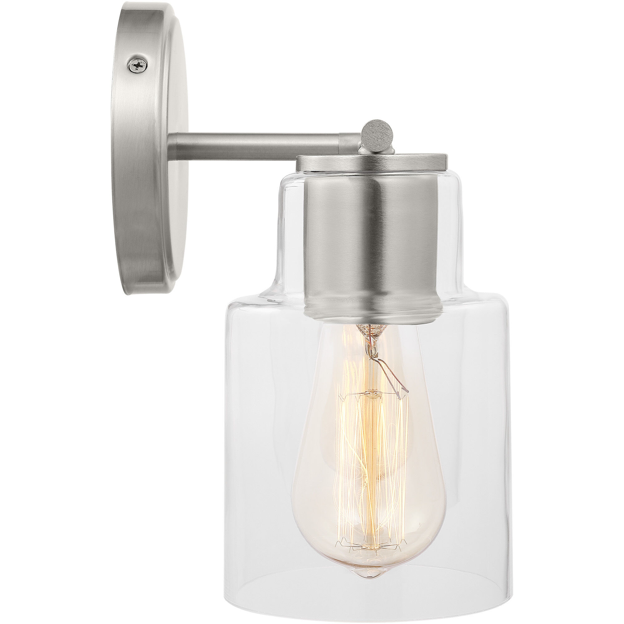 Drew & Jonathan Sayward 2 Light 14.13 inch Brushed Steel Wall Bath Fixture Wall Light