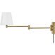 Beale 1 Light 7 inch Lacquered Brass Sconce Wall Light
