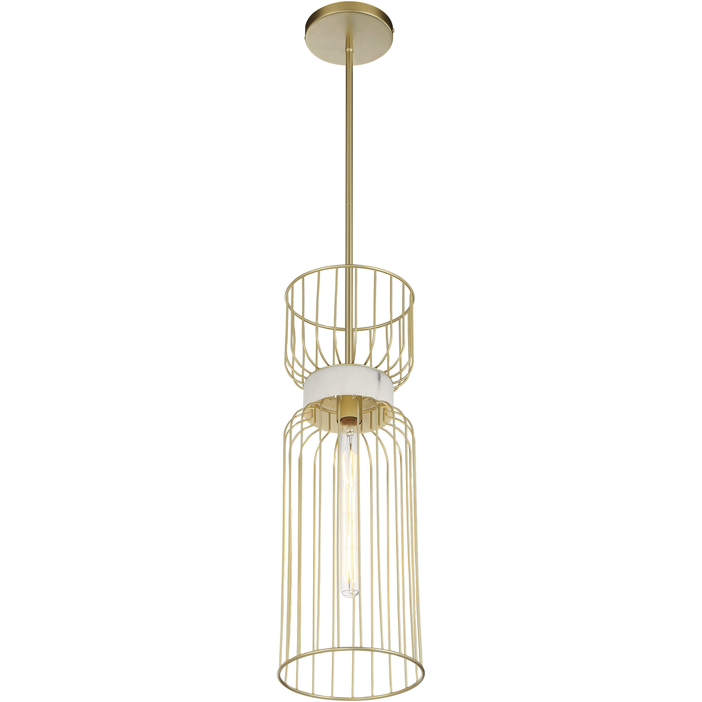 Park Slope 1 Light 8 inch Nouveau Gold Mini Pendant Ceiling Light