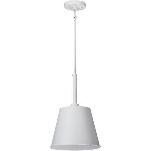 Alexis 1 Light 11 inch Matte White Pendant Ceiling Light