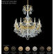 La Scala 12 Light Etruscan Gold Chandelier Ceiling Light in Radiance