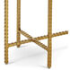 Flying Gold 23.25 X 22 inch Natural and Gold Side Table