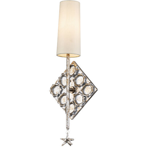 Star 1 Light 8.75 inch Silver Leaf ADA Sconce Wall Light